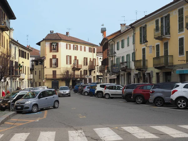 Гассино Италия Circa Март 2023 Вид Старый Центр Города — стоковое фото