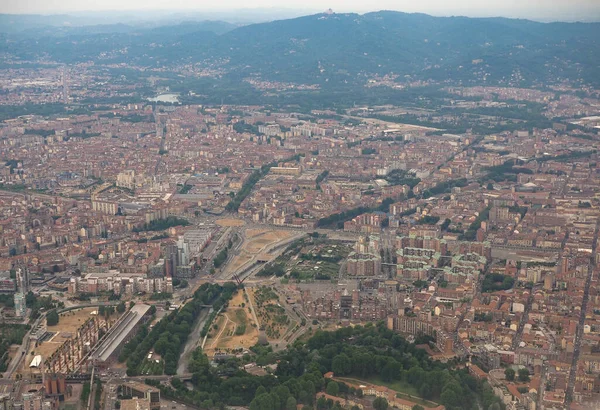 イタリア トリノ市の空中風景 — ストック写真