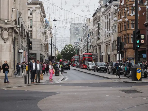 Londres Royaume Uni Circa Octobre 2022 Personnes Oxford Street — Photo