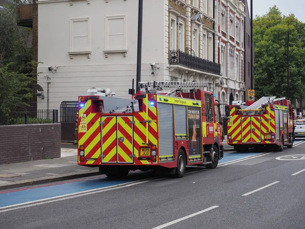 stock image LONDON, UK - CIRCA OCTOBER 2022: London Fire Brigade lorry