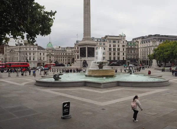 London Großbritannien Circa Oktober 2022 Trafalgar Square Mit Nelson Säule — Stockfoto