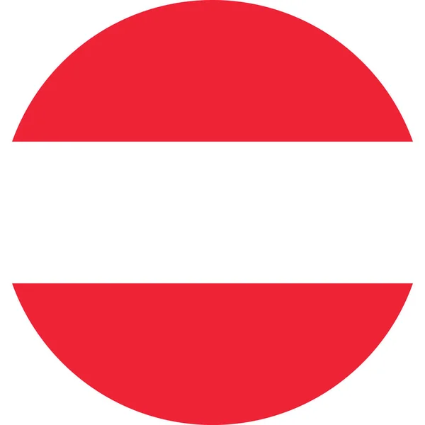 Rotonda Bandiera Nazionale Austriaca Dell Austria Europa — Foto Stock
