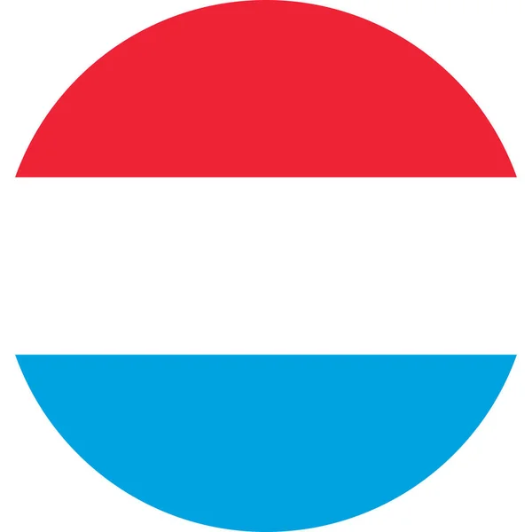 Pyöreä Luxemburgin Salkolippu Luxemburg Eurooppa — kuvapankkivalokuva