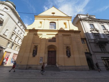 BRNO, CZECH REPUBLIC - CRCA EPTEMİ 2022: Kostel Mari Magdaleny çeviri Saint Mary Magdalene Kilisesi