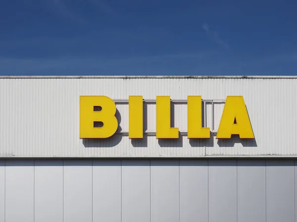Brno Czech Republic Circa September 2022 Billa Storefront Sign — 스톡 사진