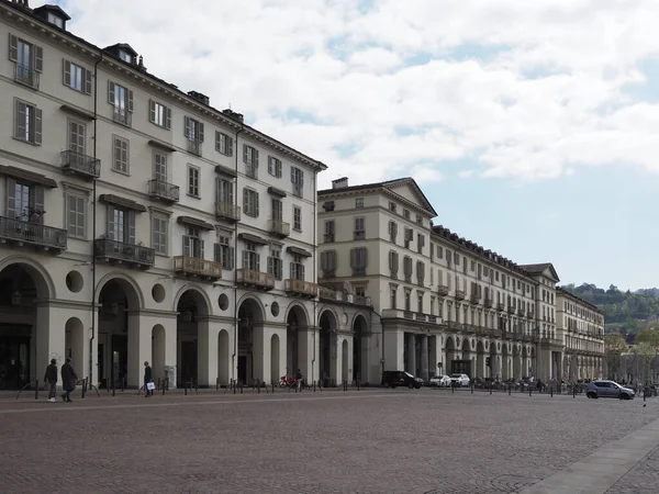 Turyn Włochy Circa Kwiecień 2023 Plac Piazza Vittorio Emanuele — Zdjęcie stockowe