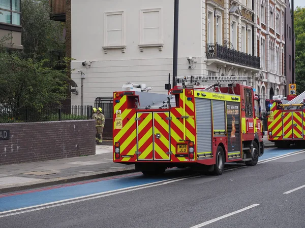 stock image LONDON, UK - CIRCA OCTOBER 2022: London Fire Brigade lorry