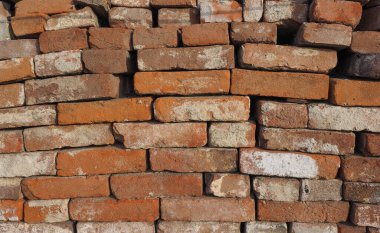 industrial style ancient brick wall useful as a background