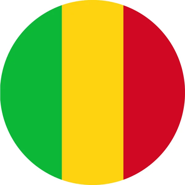 Drapeau National Malinais Mali Afrique — Image vectorielle