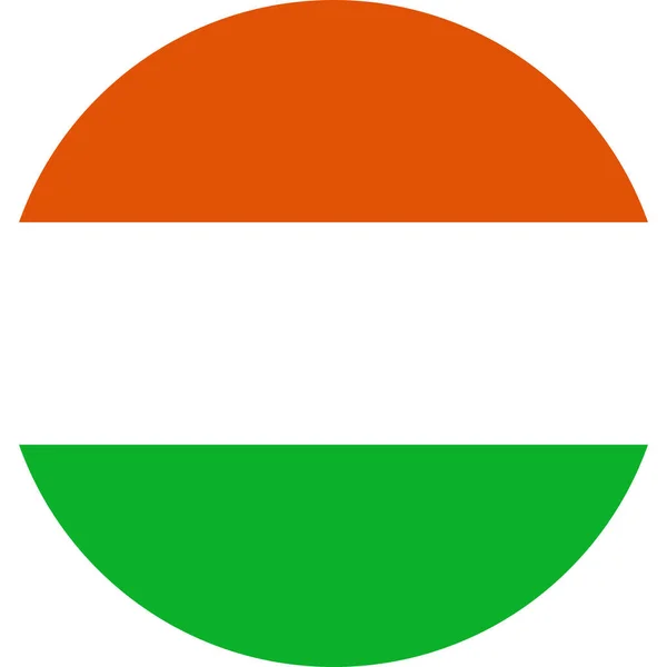 Die Nigerianische Nationalflagge Von Niger Afrika — Stockvektor