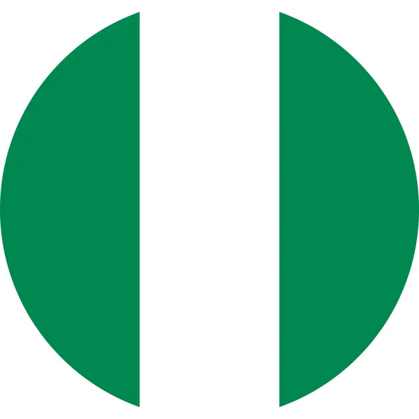Bandera Nacional Nigeria África — Archivo Imágenes Vectoriales