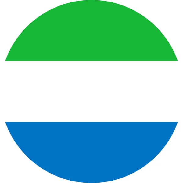 Bandera Nacional Sierra Leona Sierra Leona África — Archivo Imágenes Vectoriales