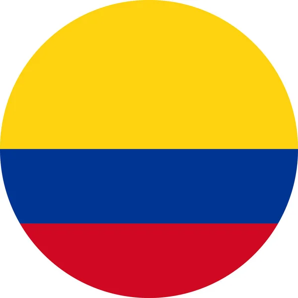 Die Kolumbianische Nationalflagge Kolumbiens Amerikas — Stockvektor