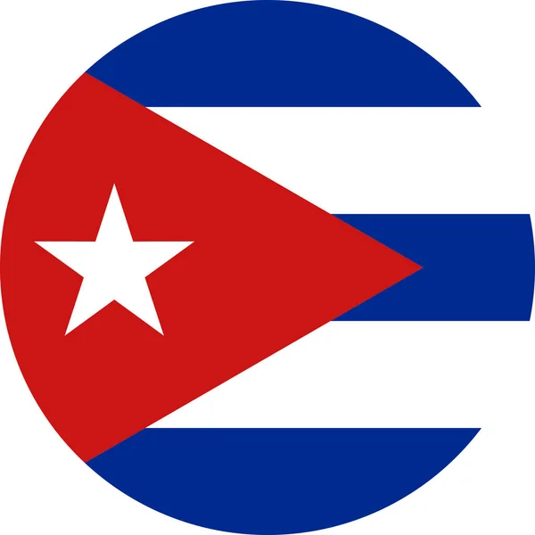 Kuba Amerikas Förenta Staters Nationella Flagga — Stock vektor