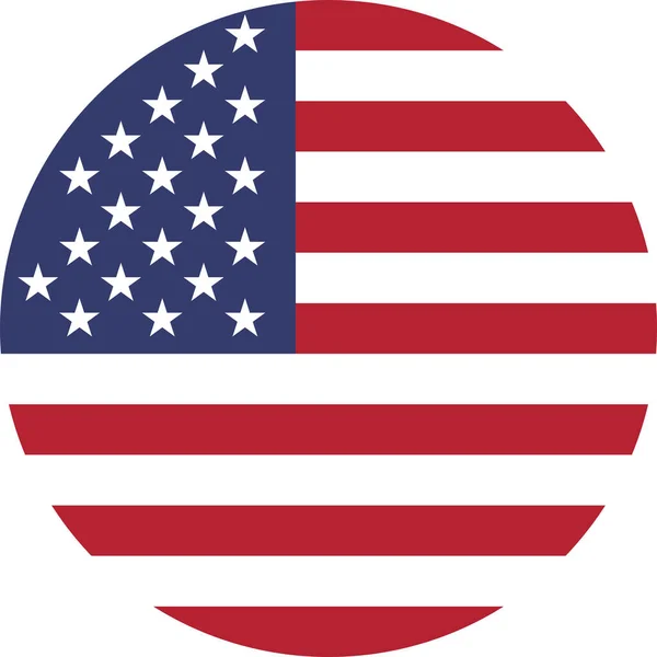 Amerikai Egyesült Államok Nemzeti Zászló Körül — Stock Vector