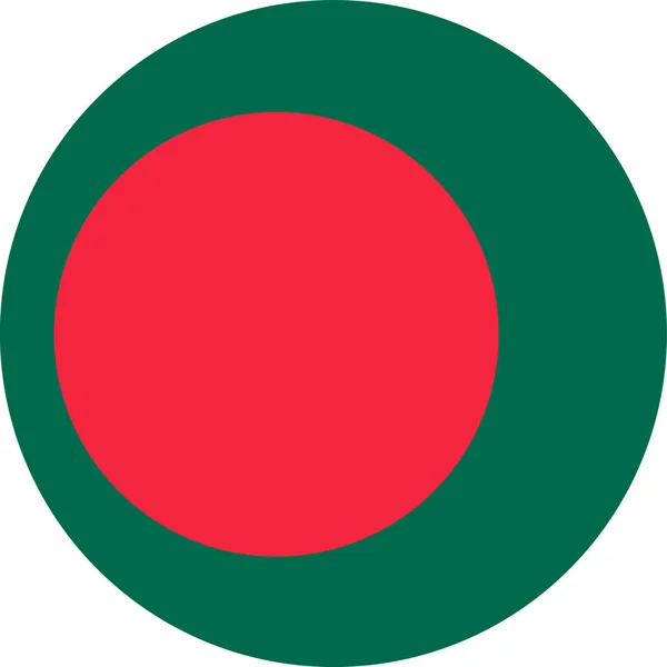 Die Nationalflagge Bangladeschs Asien — Stockvektor