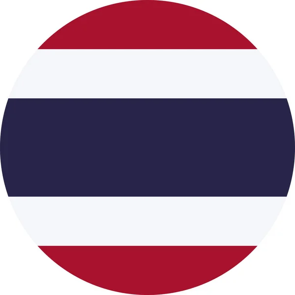 Drapeau National Thaïlandais Thaïlande Asie — Image vectorielle