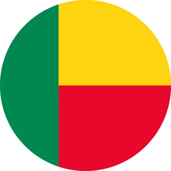 Bandeira Nacional Benim África —  Vetores de Stock