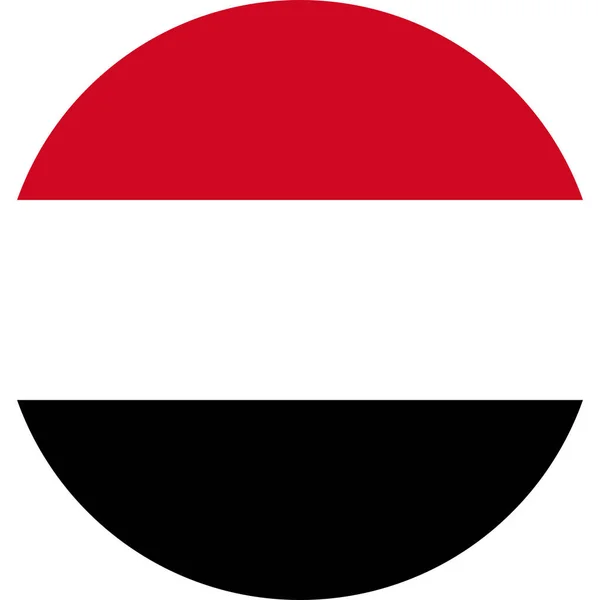 Die Jemenitische Nationalflagge Des Jemen Asien — Stockvektor
