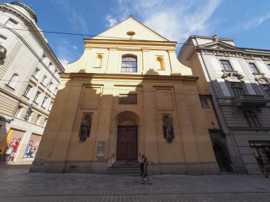 BRNO, CZECH REPUBLIC - CRCA EPTEMİ 2022: Kostel Mari Magdaleny çeviri Saint Mary Magdalene Kilisesi