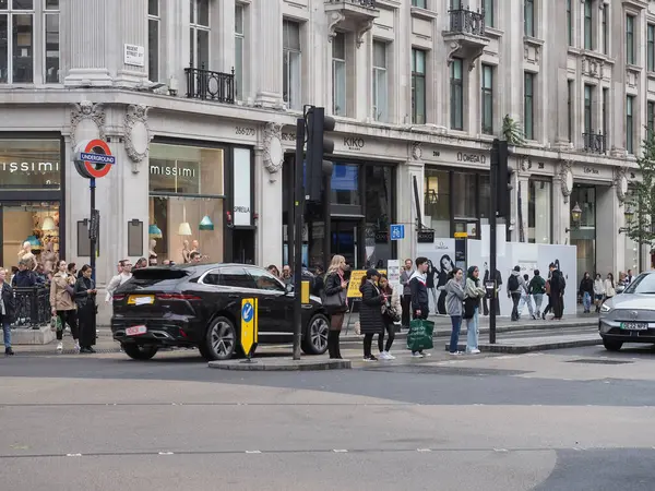 stock image LONDON, UK - CIRCA OCTOBER 2022: People in Oxford Street