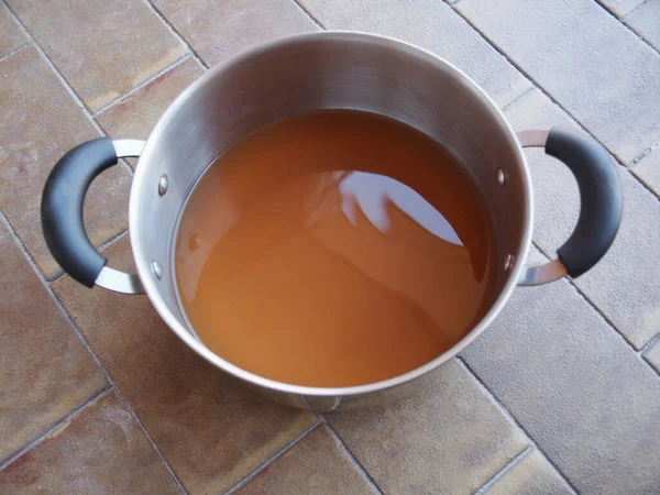 Agua Oxidada Óxido Tuberías Viejas —  Fotos de Stock