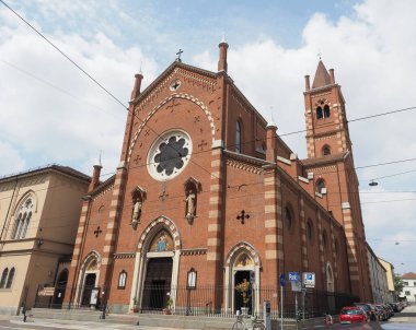 TURIN, İTALYA - CRCA HAZİRAN 2023 Sacro Cuore di Gesu Sığınak Kilisesi
