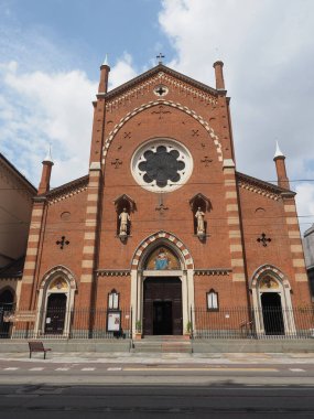 TURIN, İTALYA - CRCA HAZİRAN 2023 Sacro Cuore di Gesu Sığınak Kilisesi