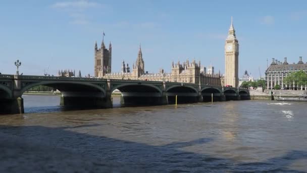 Chambres Parlement Westminster Bridge Londres Royaume Uni — Video