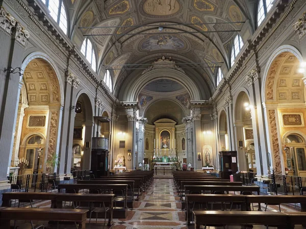 Bologna Italia Septiembre 2022 Iglesia San Benedetto Interior —  Fotos de Stock