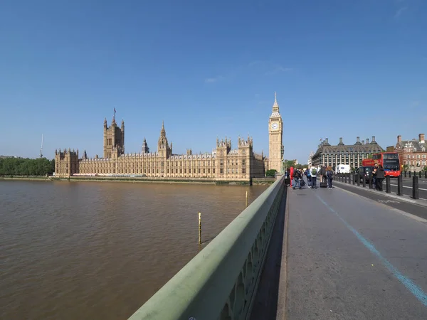 Londres Royaume Uni Juin 2023 Chambres Parlement Pont Westminster — Photo