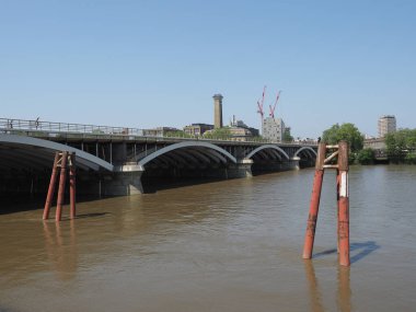 Londra, İngiltere thames Nehri panoramik manzaralı