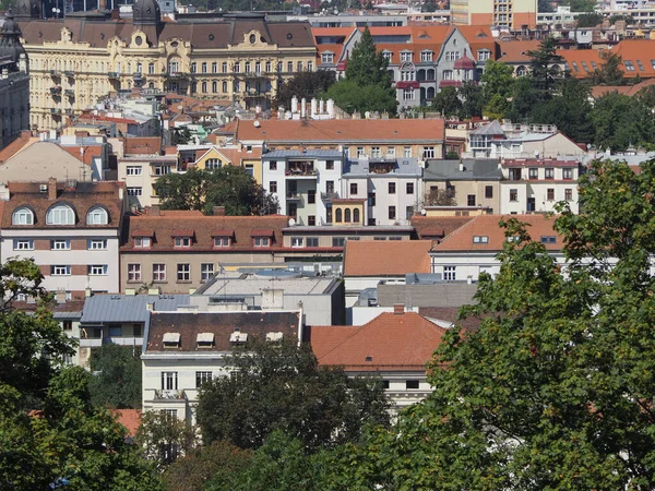 Vue Aérienne Ville Brno République Tchèque — Photo