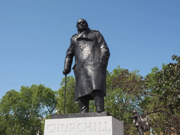 London Storbritannien Juni 2023 Staty Winston Churchill Parliament Square Skulptören — Stockfoto