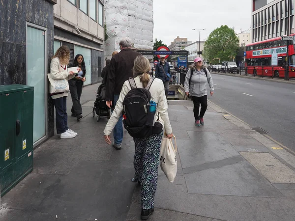 Londen Juni 2023 Mensen Notting Hill Gate — Stockfoto