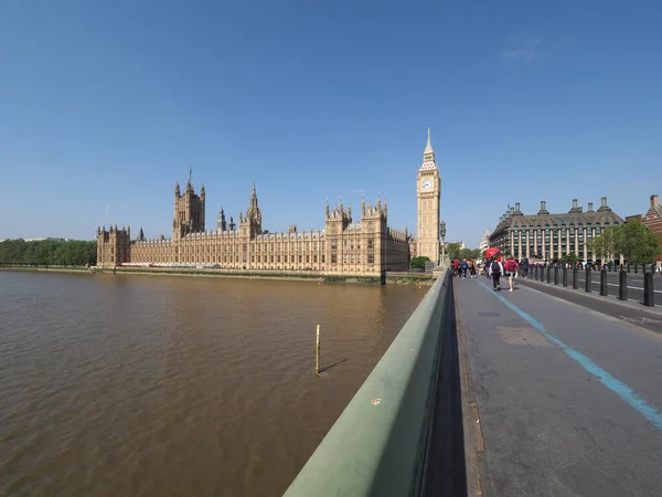 Londres Royaume Uni Juin 2023 Chambres Parlement Pont Westminster — Photo
