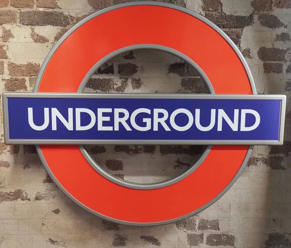 London Egyesült Királyság 2023 Június London Underground Roundel Sign — Stock Fotó