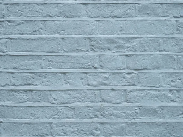 Licht Blauwe Bakstenen Muur Nuttig Als Achtergrond — Stockfoto