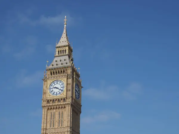 Big Ben Nas Casas Parlamento Aka Westminster Palace Londres Reino — Fotografia de Stock