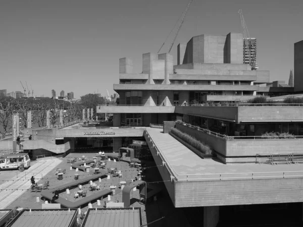 Londen Juni 2023 Het Koninklijk Nationaal Theater Zwart Wit — Stockfoto