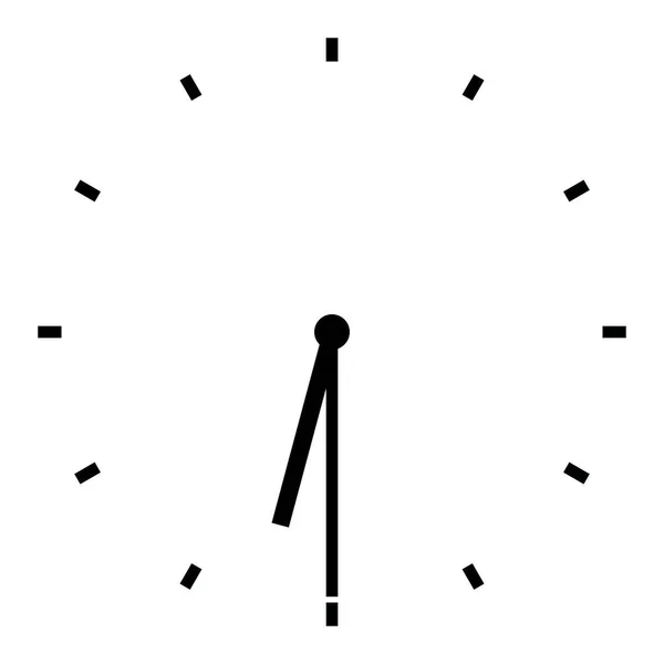 Illustration Horloge Six Heures Demie — Image vectorielle
