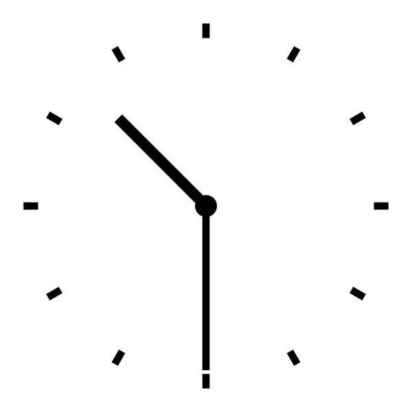 Illustration Horloge Dix Heures Demie — Image vectorielle