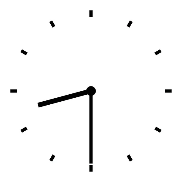 Illustration Horloge Huit Heures Demie — Image vectorielle