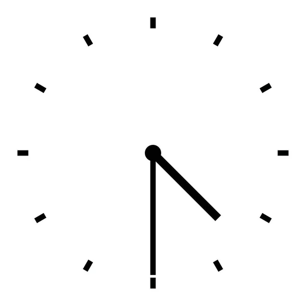 Illustration Horloge Quatre Heures Demie — Image vectorielle