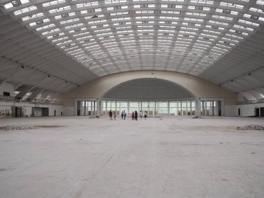 TURIN, İTALYA - 11 Haziran 2023 Torino Esposizioni Pavilyonu