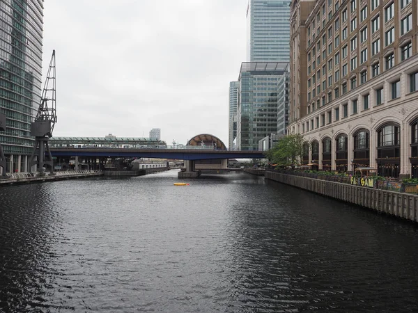 London Großbritannien Juni 2023 Docks Von Canary Wharf — Stockfoto