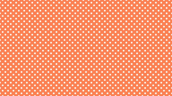 White Polka Dots Pattern Coral Useful Background — Foto Stock