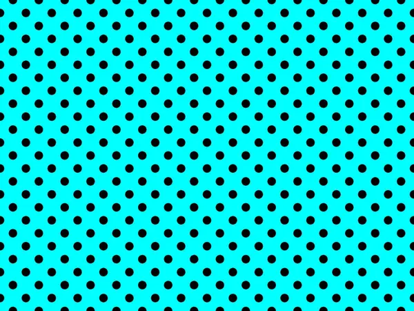 Black Polka Dots Pattern Aqua Useful Background — Fotografia de Stock