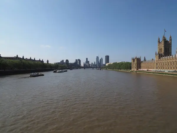 Панорама Річки Темзи Лондоні Великобританія — стокове фото