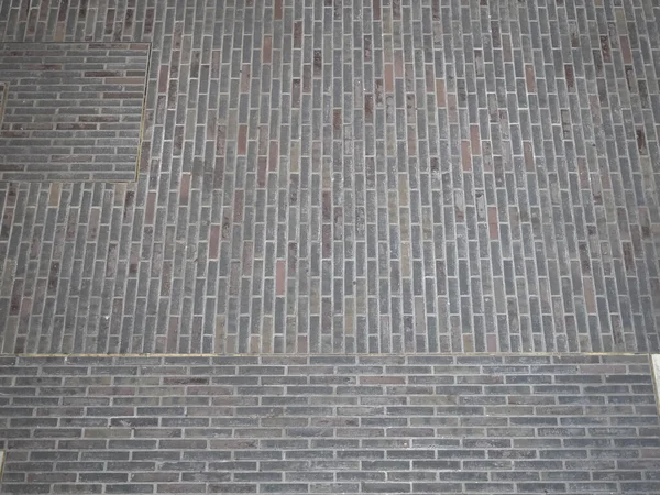 Muro Mattoni Marrone Scuro Utile Come Sfondo — Foto Stock